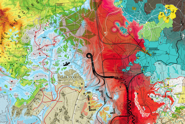 Ta guerre je n'en veux pas, utopographie, clément aubry infographie 80x120cm 2023
