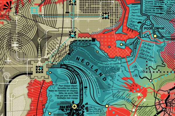 Ta guerre je n'en veux pas, utopographie, clément aubry infographie 80x120cm 2023