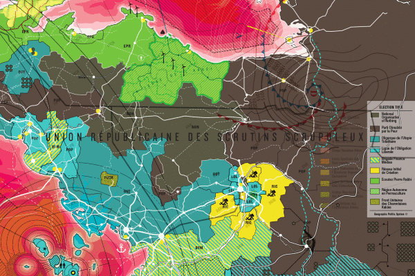 Ta guerre je n'en veux pas, utopographie, clément aubry infographie 80x120cm 2023