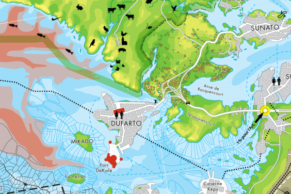 Ta guerre je n'en veux pas, utopographie, clément aubry infographie 80x120cm 2023