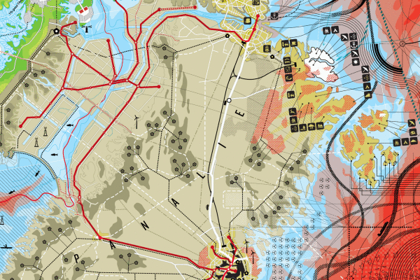 Ta guerre je n'en veux pas, utopographie, clément aubry infographie 80x120cm 2023