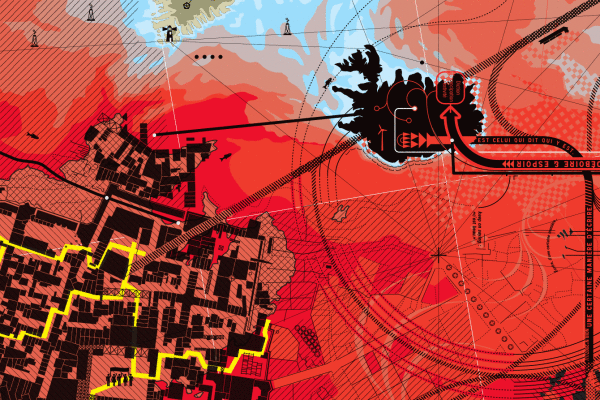 Ta guerre je n'en veux pas, utopographie, clément aubry infographie 80x120cm 2023